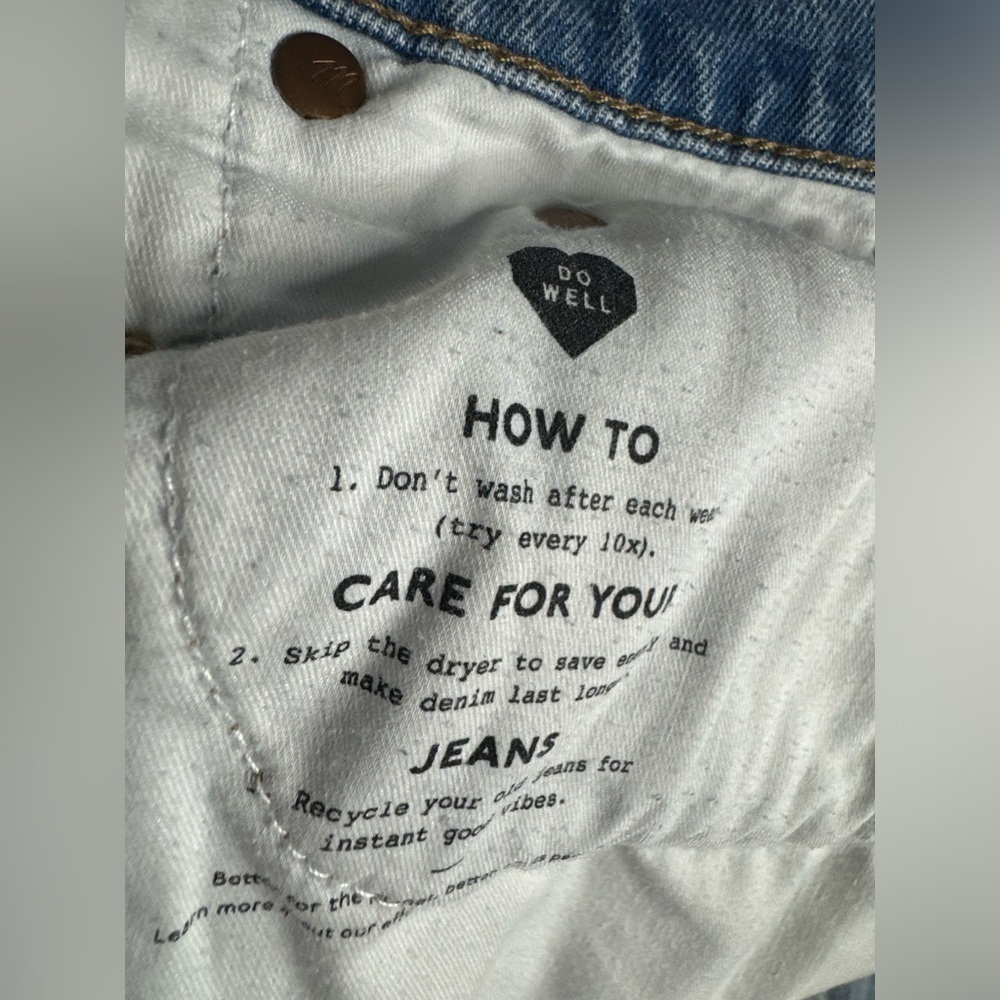 Madewell The Balloon Classic Straight Medium Wash Jeans Size 30P - Picture 9 of 9
